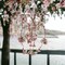 40" Pink & White Hanging Cherry Blossom - Silk Flowers, Lifelike Blooms, Elegant Decor - Perfect for Weddings, Events, Spring & All-Season Displays, Floral Home by Artificial Flowers